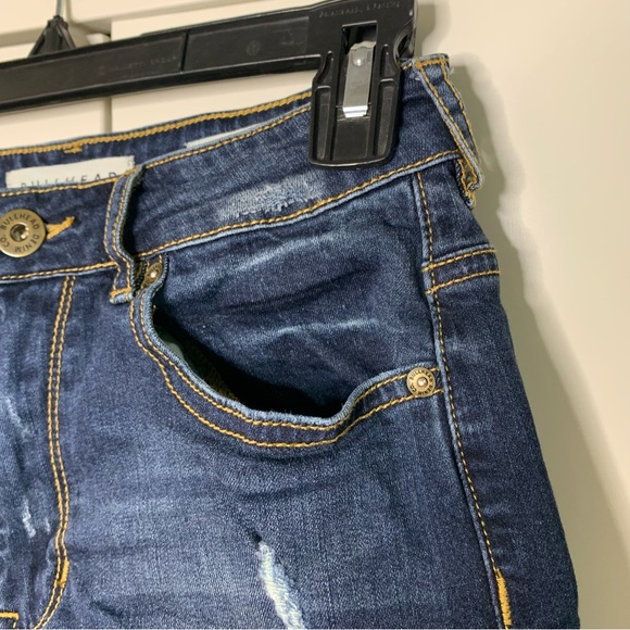 Bullhead Super High Rise Shorty Denim Shorts - Picture 2 of 11